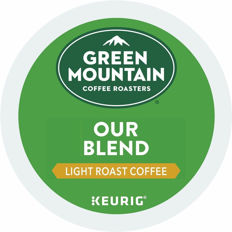 Green Mountain Coffee K-Cup, Pod Our Blend Keurig Single-Serve K-Cup Pods, Light Roast Coffee, 24 Count - Compatible with Keurig Brewer - American - Light - K-Cup, Pod - Our Blend - Kosher - 24 / Pack