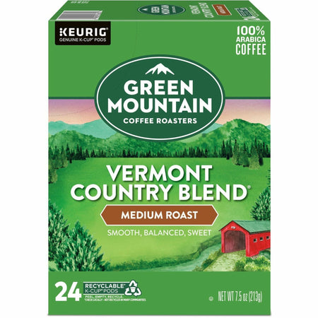 Green Mountain Coffee Roasters® K-Cup, Pod Coffee - Compatible with Keurig Brewer - Regular - Medium - K-Cup, Pod - Kosher - 24 / Pack