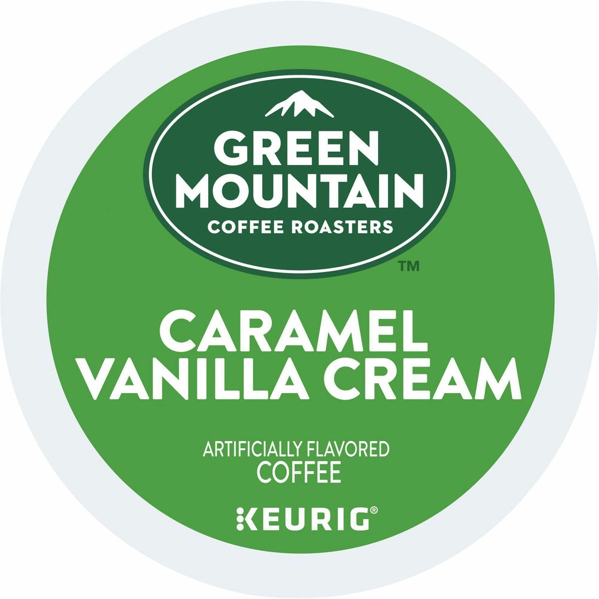 Green Mountain Coffee Roasters® K-Cup Caramel Vanilla Cream Coffee - Compatible with Keurig Brewer - Regular - K-Cup - 24 / Box