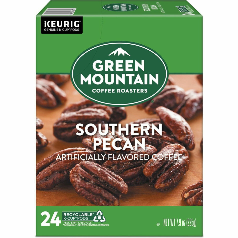 Green Mountain Coffee Roasters® K-Cup, Pod Southern Pecan Keurig Single-Serve K-Cup pods, Light Roast Coffee, 24 Count - Compatible with Keurig Brewer - Regular - Light - K-Cup, Pod - Kosher - 24 / Pack