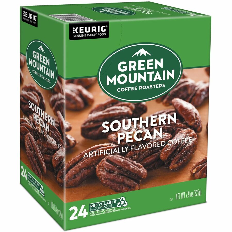 Green Mountain Coffee Roasters® K-Cup, Pod Southern Pecan Keurig Single-Serve K-Cup pods, Light Roast Coffee, 24 Count - Compatible with Keurig Brewer - Regular - Light - K-Cup, Pod - Kosher - 24 / Pack