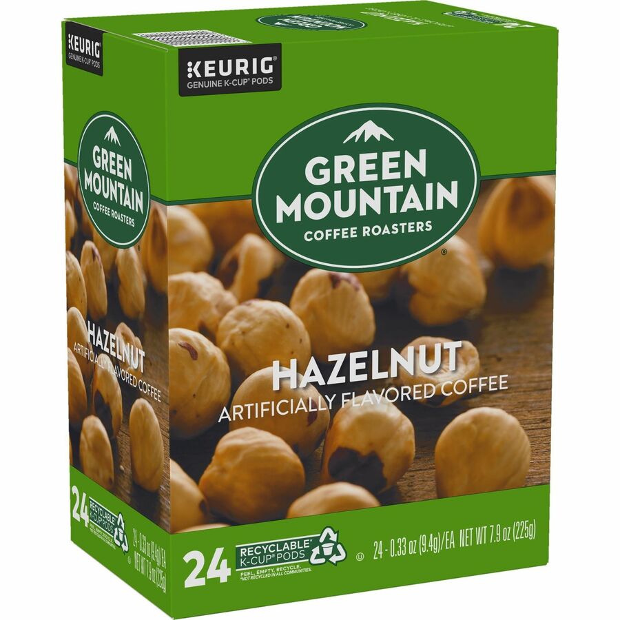 Green Mountain Coffee Roasters® K-Cup, Pod Hazelnut Coffee, Keurig Single-Serve K-Cup pods, Light Roast, 24 Count - Compatible with Keurig Brewer - Regular - Light - K-Cup, Pod - Kosher - 24 / Pack