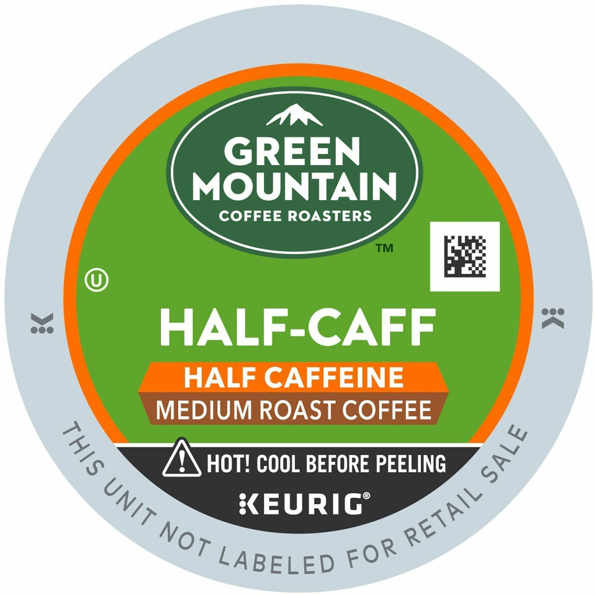 Green Mountain Coffee Roasters® K-Cup Half-Caff Coffee - Compatible with Keurig Brewer - Medium - K-Cup - Half Caff - 24 / Box