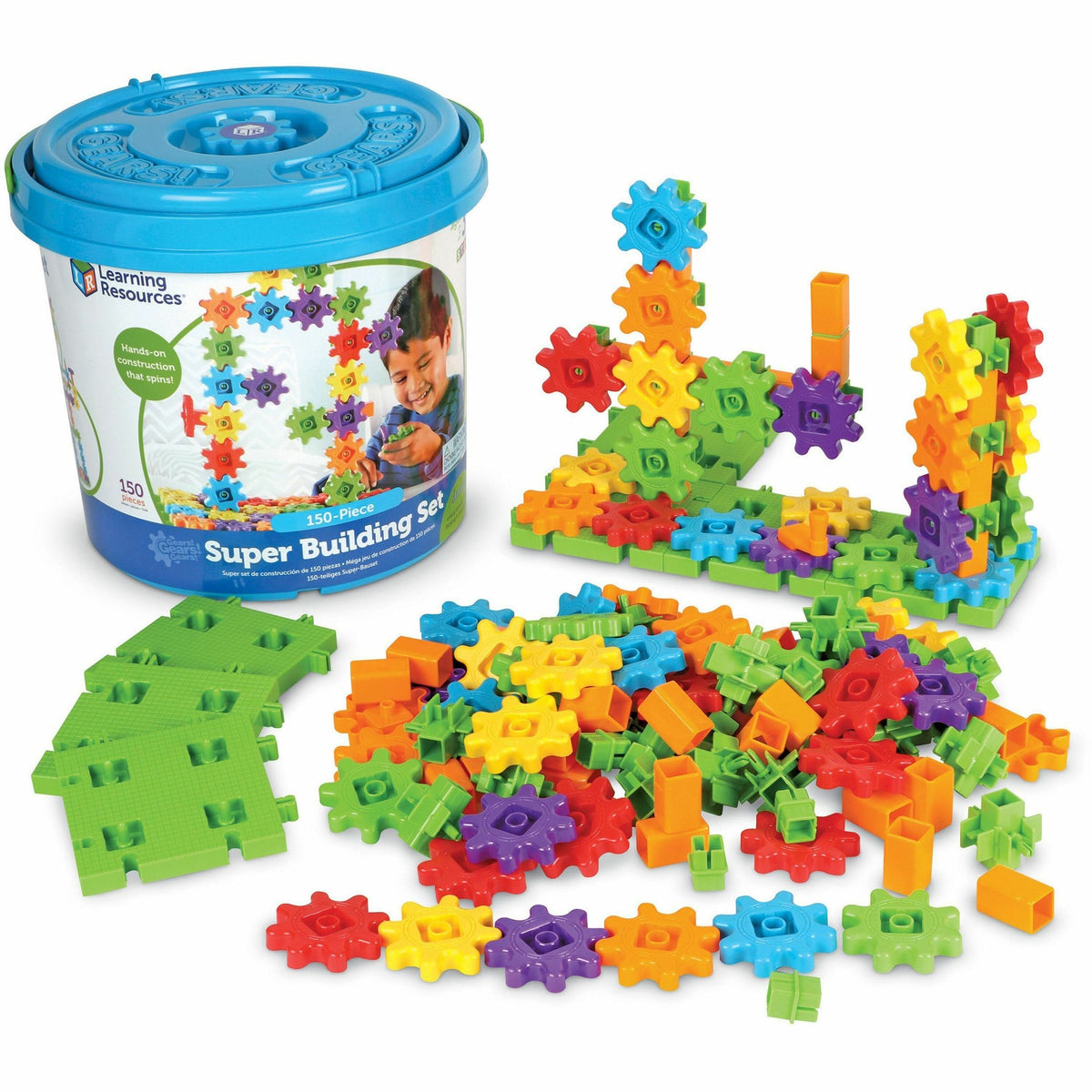 Gears! Gears! Gears! 150-piece Building Actvty Super Set - Construction Set - Theme/Subject: Learning - 3-10 Year - 150 Pieces
