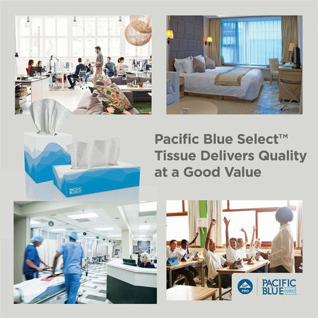 Pacific Blue Select Facial Tissue by GP Pro - Flat Box - Alternate-Image2