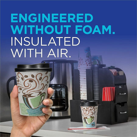 Dixie PerfecTouch 16 oz Insulated Paper Hot Coffee Cups by GP Pro - Alternate-Image3
