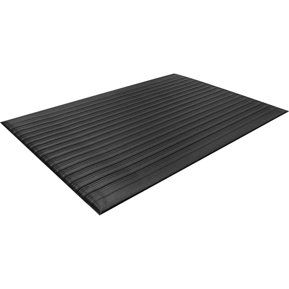 Guardian Floor Protection Air Step Antifatigue Mats - Indoor - 60" Length x 36" Width x 0.370" Thickness - Polypropylene - Black - 1 Each
