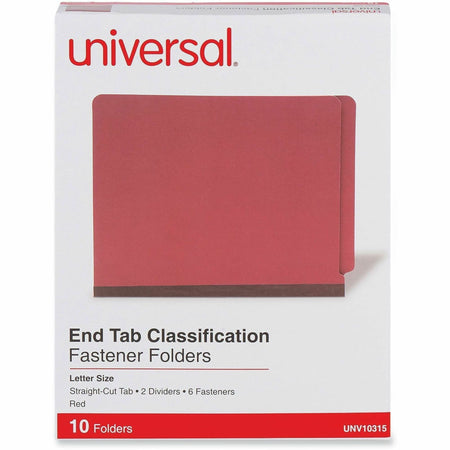 Universal Straight Tab Cut Letter Recycled Classification Folder - 2000