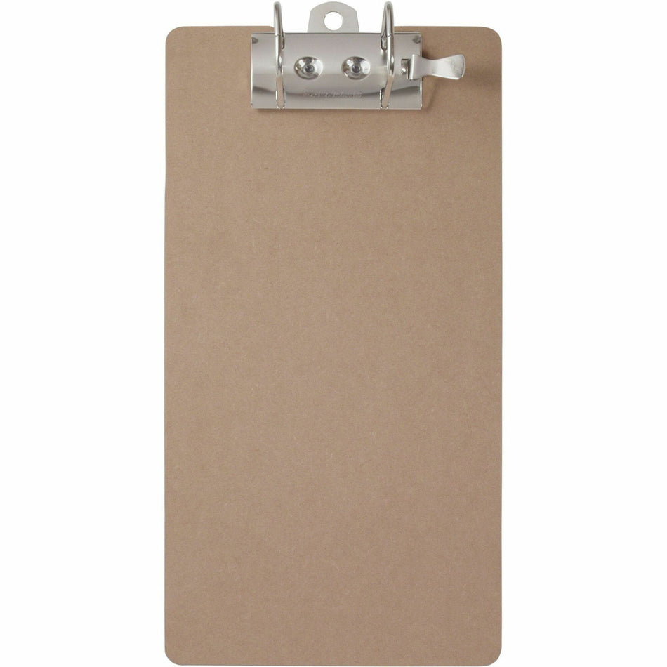 Saunders Lock-O-Matic Legal Archboard - 2.50" Clip Capacity - 9" x 17 1/2" Sheet Size - Hardboard - Brown - 1 Each