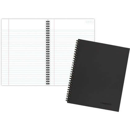 Mead Legal Business Notebook: Wire Bound 80 Sheets 6’’ x 9 1/2’’ - Black Linen Cover - Notebooks