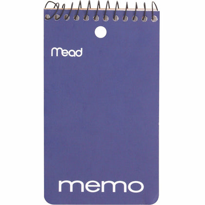 Mead Memo Book: 3’’ x 5’’ Wirebound College Ruled - 120 Pages - Notebooks