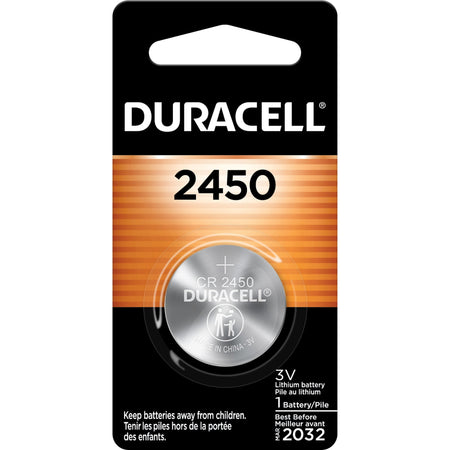 Duracell DL2450BPK Coin Cell Battery - 3V DC - 1 Pack - Batteries & Chargers