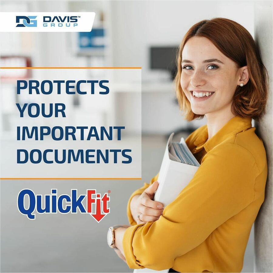QuickFit View Binder, 3-Ring Binder, Angle D Ring, 3 Inch, White - Alternate-Image6