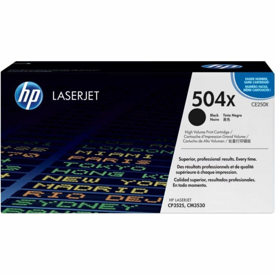 HP 504X (CE250X) Original Laser Toner Cartridge - Single Pack - Black - 1 Each - 1100