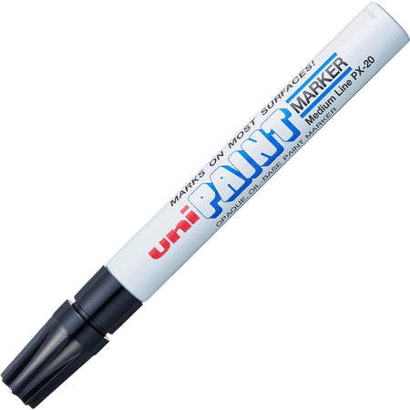 uniball&#8482; uni-Paint PX-20 Oil-Based Paint Marker - Medium Marker Point - Black Ink - Oil Based - 1 Each