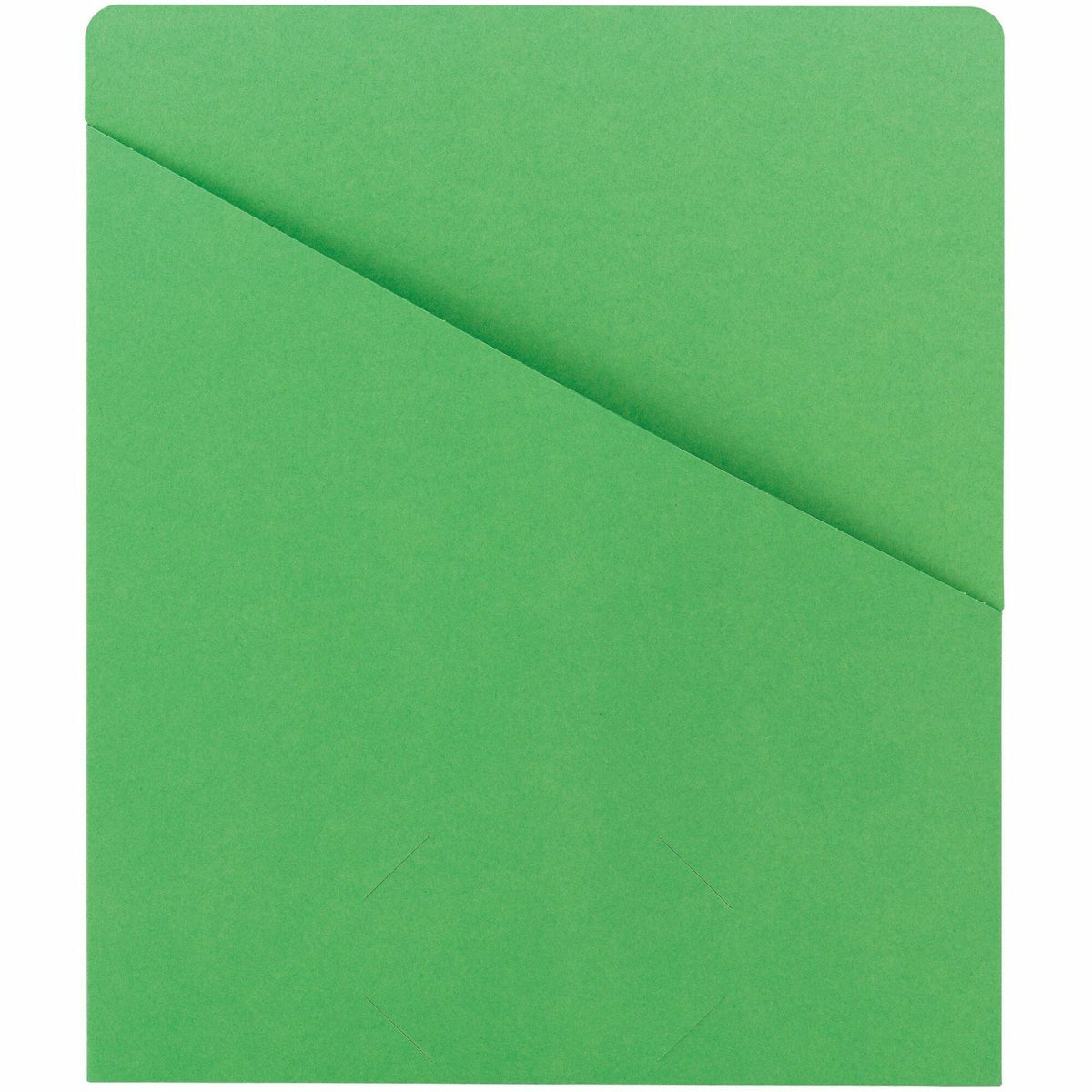 Smead Letter Recycled File Jacket - 8 1/2" x 11" - 1 Front Pocket(s) - 11 pt. - Green - 10% Recycled - 25 / Pack