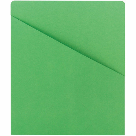 Smead Letter Recycled File Jacket - 8 1/2" x 11" - 1 Front Pocket(s) - 11 pt. - Green - 10% Recycled - 25 / Pack