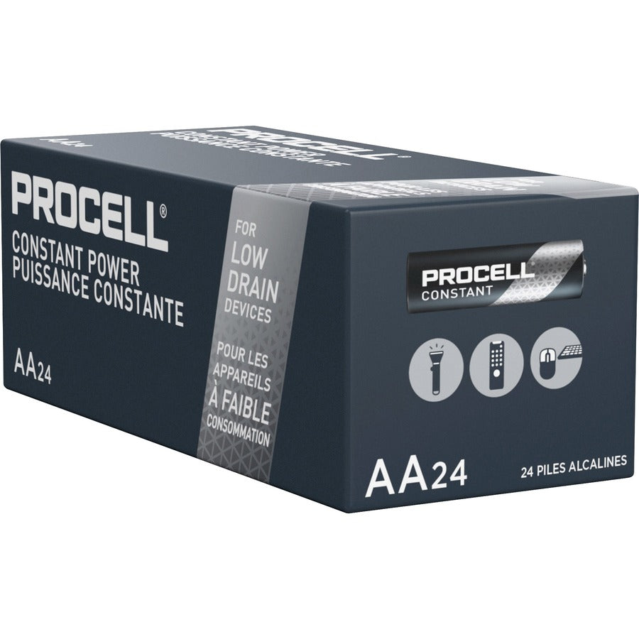Procell by Duracell Alkaline AA Battery - For Multipurpose - AA - 2100 mAh - 1.5 V DC - 24 / Box