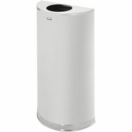 Rubbermaid Commercial 12 Gallon Half Round Steel Receptacle - 2000