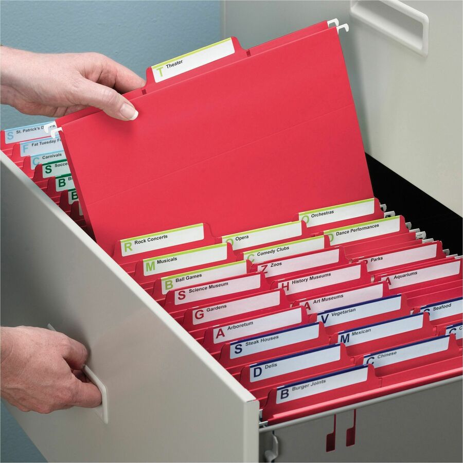 Smead FasTab 1/3 Tab Cut Letter Recycled Hanging Folder - Alternate-Image3