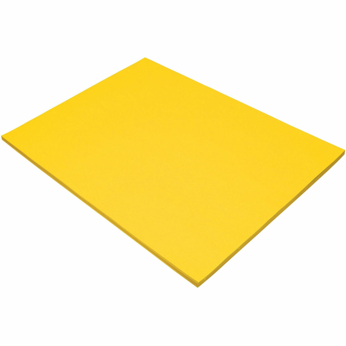 Tru-Ray Construction Paper - 24" Width x 18" Length - 76 lb Basis Weight - Yellow - Sulphite - 50 / Pack