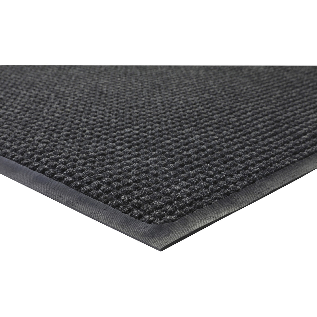 Genuine Joe WaterGuard Indoor/Outdoor Mats - Carpeted Floor, Hard Floor, Indoor, Outdoor - 60" Length x 36" Width - Rubber, Polypropylene - Charcoal Gray - 1 Each