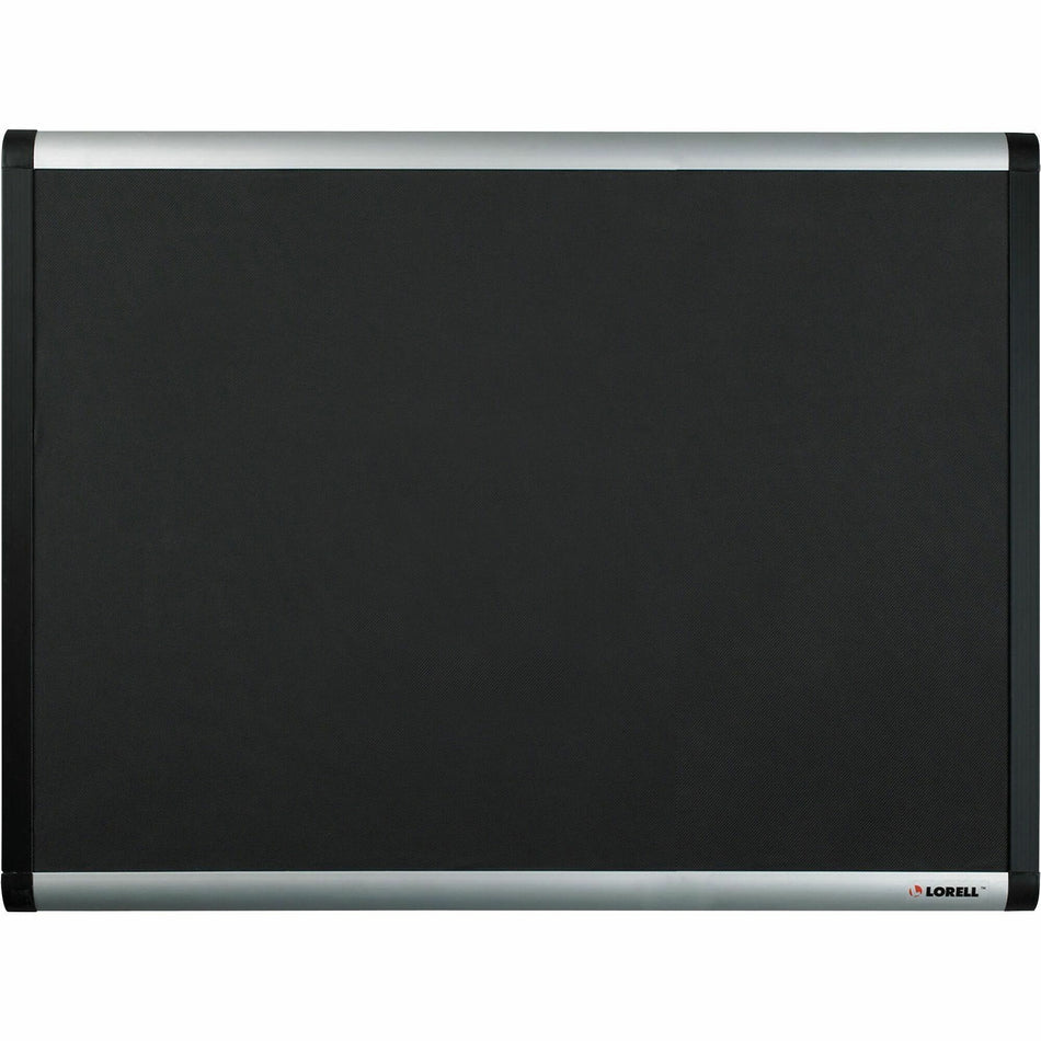 Lorell Mesh Bulletin Board - 48" Board Height x 72" Board Width - Fabric Surface - Black Anodized Aluminum Frame - 1 Each