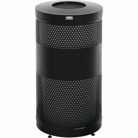 Rubbermaid Commercial Steel Receptacle - 25 gal Capacity - Durable & Stylish - Waste Containers Lids