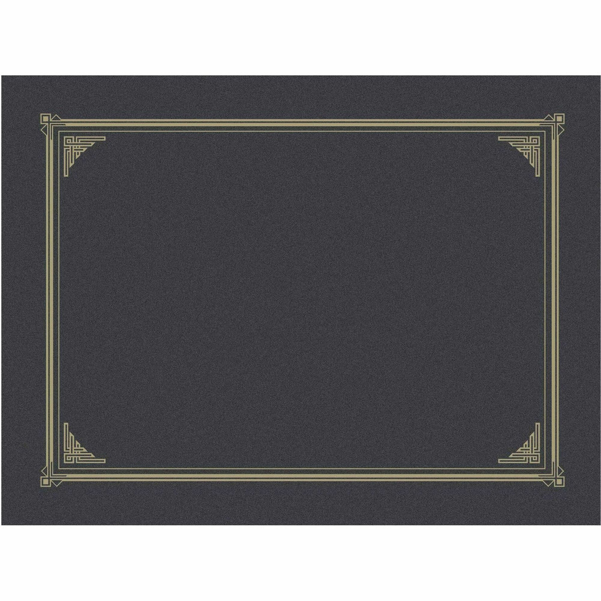 Geographics A4, Letter Recycled Certificate Holder - 8 19/64" x 11 45/64" , 8 1/2" x 11" , 8" x 10" - Metallic Gray - Embossed - 30% Recycled - 6 / Pack