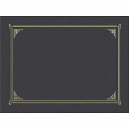 Geographics A4, Letter Recycled Certificate Holder - 8 19/64" x 11 45/64" , 8 1/2" x 11" , 8" x 10" - Metallic Gray - Embossed - 30% Recycled - 6 / Pack