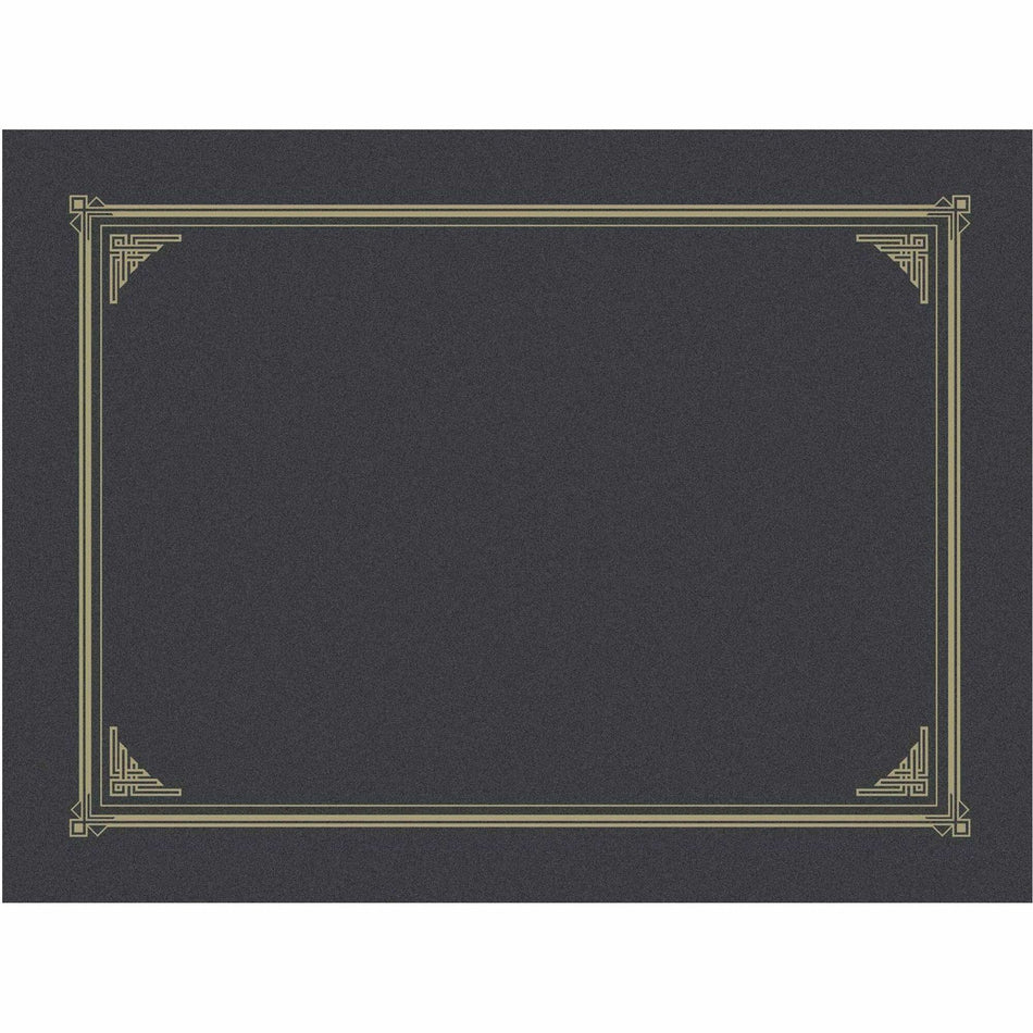 Geographics A4, Letter Recycled Certificate Holder - 8 19/64" x 11 45/64" , 8 1/2" x 11" , 8" x 10" - Metallic Gray - Embossed - 30% Recycled - 6 / Pack