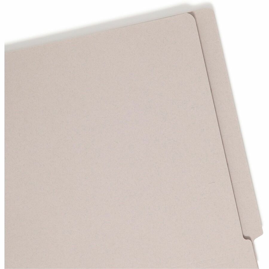 Smead Straight Tab Cut Letter Recycled Fastener Folder - Top