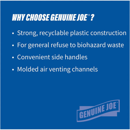 Genuine Joe Heavy-Duty Trash Container - Alternate-Image1