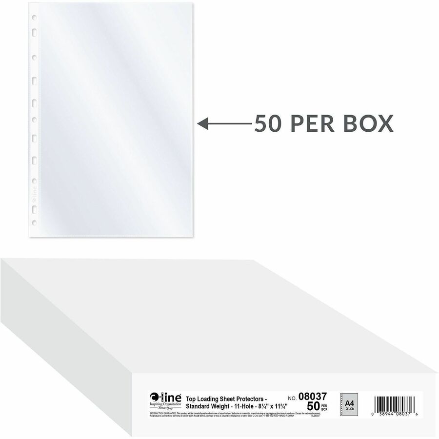 C-Line A4 Size Top-Loading Sheet Protectors - Alternate-Image1