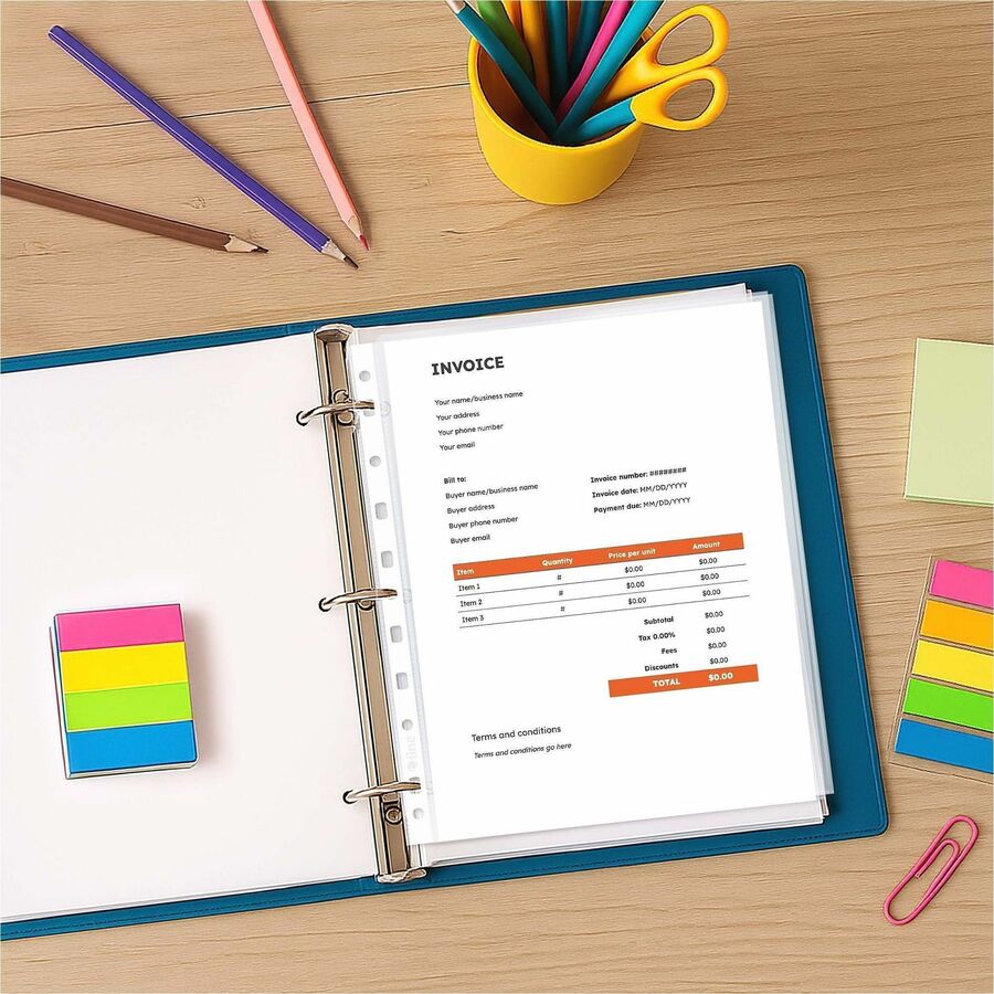 C-Line A4 Size Top-Loading Sheet Protectors - Alternate-Image2