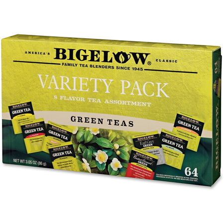 Bigelow Assorted Flavor Tray Pack Green Tea Bag - Left