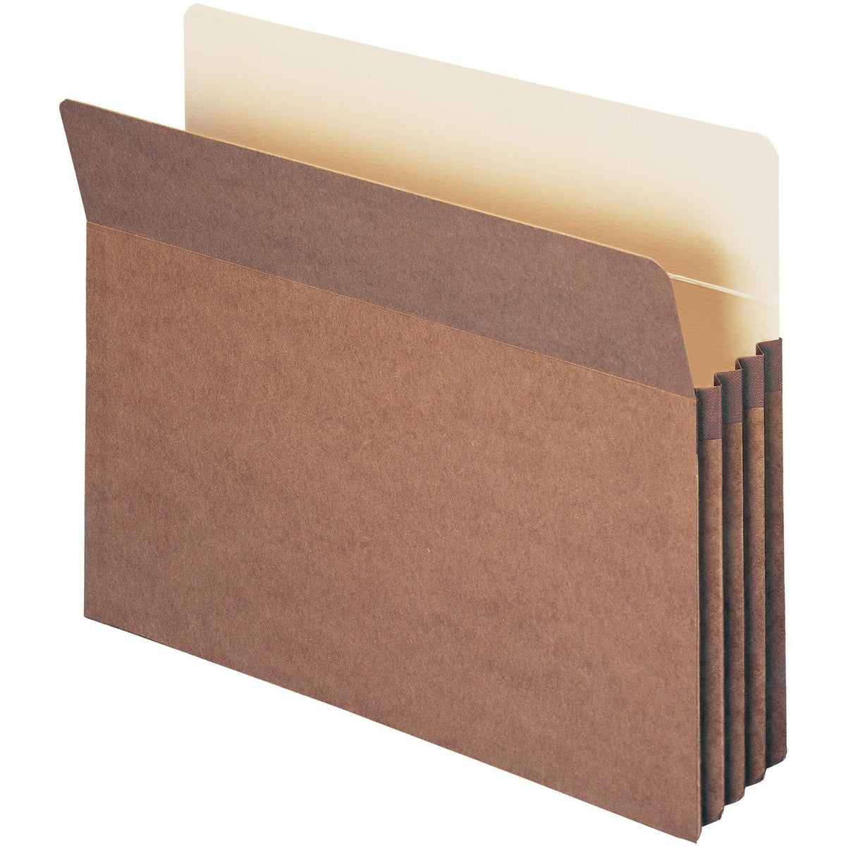 Smead Straight Tab Cut Letter Recycled File Pocket - 8 1/2" x 11" - 3 1/2" Expansion - Redrope - Tear Proof Gusset - 100% Recycled - 25 / Box