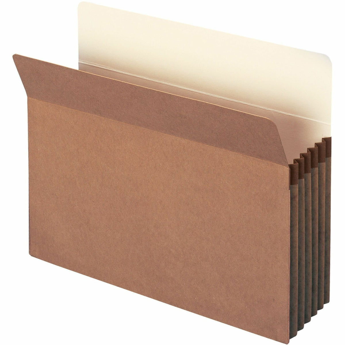 Smead Straight Tab Cut Letter Recycled File Pocket - 8 1/2" x 11" - 5 1/4" Expansion - Redrope - Tear Proof Gusset - 100% Recycled - 10 / Box
