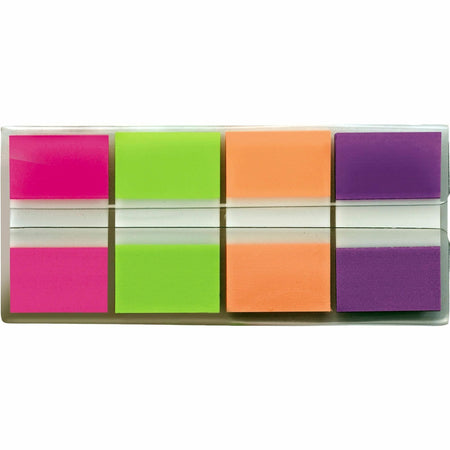 Post-it®  Flags - 160 - 1" Flag/Note Width x 1 3/4" Flag/Note Length - Rectangle - Unruled - Pink, Green, Orange, Purple, Assorted - Dispenser Included - 160 / Pack