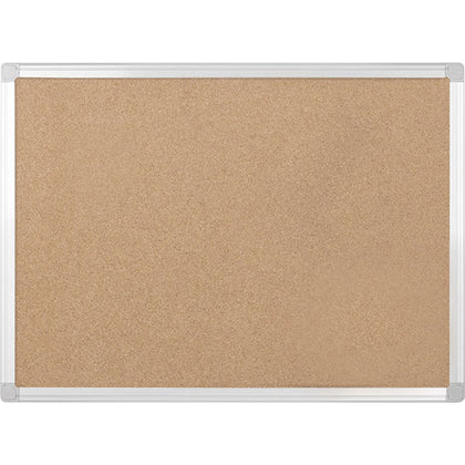 MasterVision Earth Series Cork Board - 24" Board Height x 36" Board Width - Cork Surface - Self-healing - Aluminum Frame - 1 Each