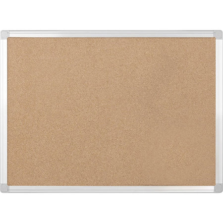 MasterVision Earth Series Cork Board - 24" Board Height x 36" Board Width - Cork Surface - Self-healing - Aluminum Frame - 1 Each