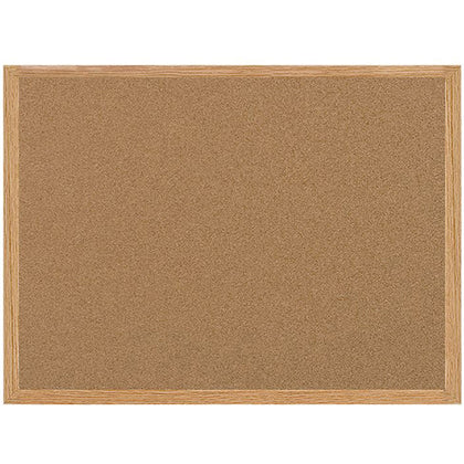 MasterVision Earth Series Recycled Cork Bulletin Boards - 36" Board Height x 48" Board Width - Cork Surface - Self-healing - Wood Frame - 1 Each