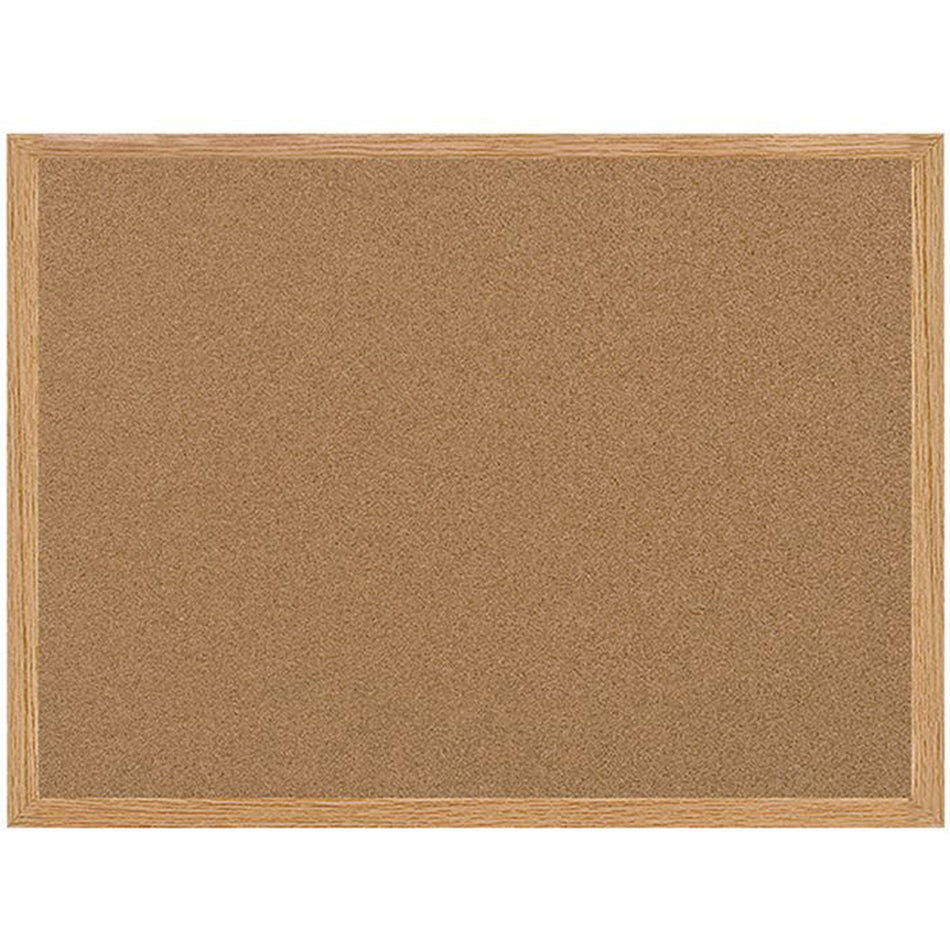 MasterVision Earth Series Recycled Cork Bulletin Boards - 36" Board Height x 48" Board Width - Cork Surface - Self-healing - Wood Frame - 1 Each