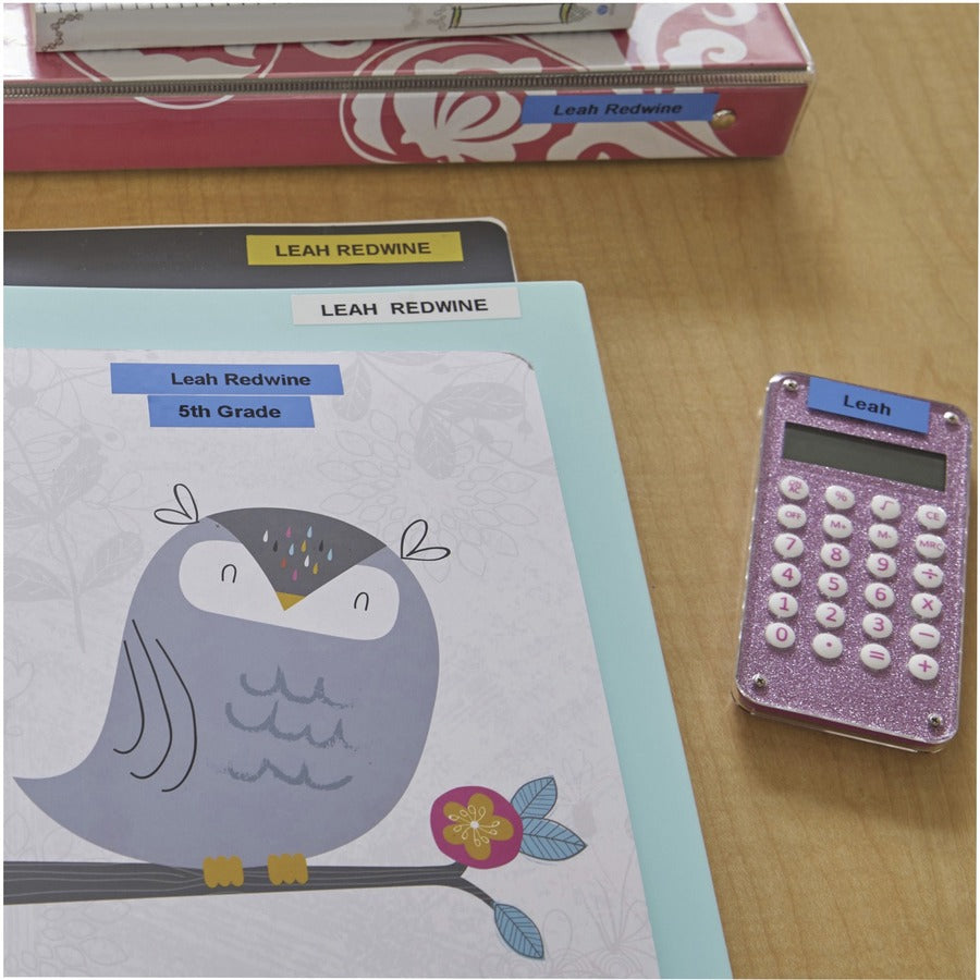 Dymo LetraTag Labelmaker Tape: 1/2" White Paper, Easy Peel - 2 Pack