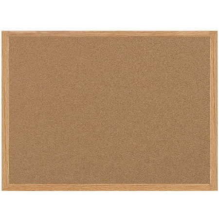 MasterVision Earth Series Recycled Cork Bulletin Boards - 48" Board Height x 72" Board Width - Cork Surface - Self-healing - Wood Frame - 1 Each