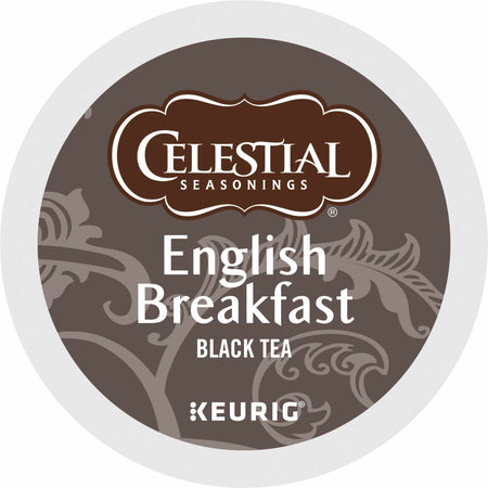 Celestial Seasonings® English Breakfast Black Tea K-Cup - Compatible with Keurig Brewer - Black Tea - 24 / Box