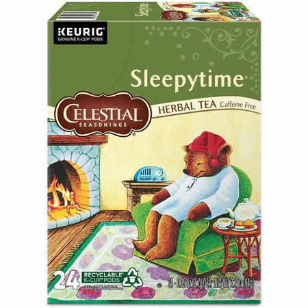 Celestial Seasonings® Sleepytime Herbal Tea, Single Serve K-Cup Pods, 24 Count Herbal Tea K-Cup - Compatible with Keurig Brewer - Herbal Tea - 24 K-Cup - Kosher - 24 / Pack