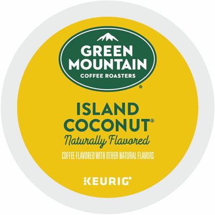 Green Mountain Coconut K-Cup Pods - Light Roast Coffee - 24 Count