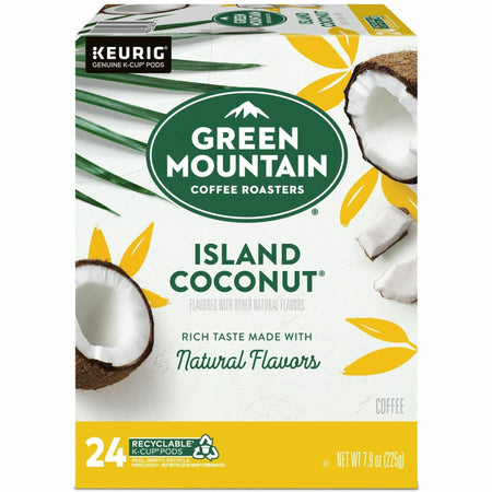 Green Mountain Coconut K-Cup Pods - Light Roast Coffee - 24 Count