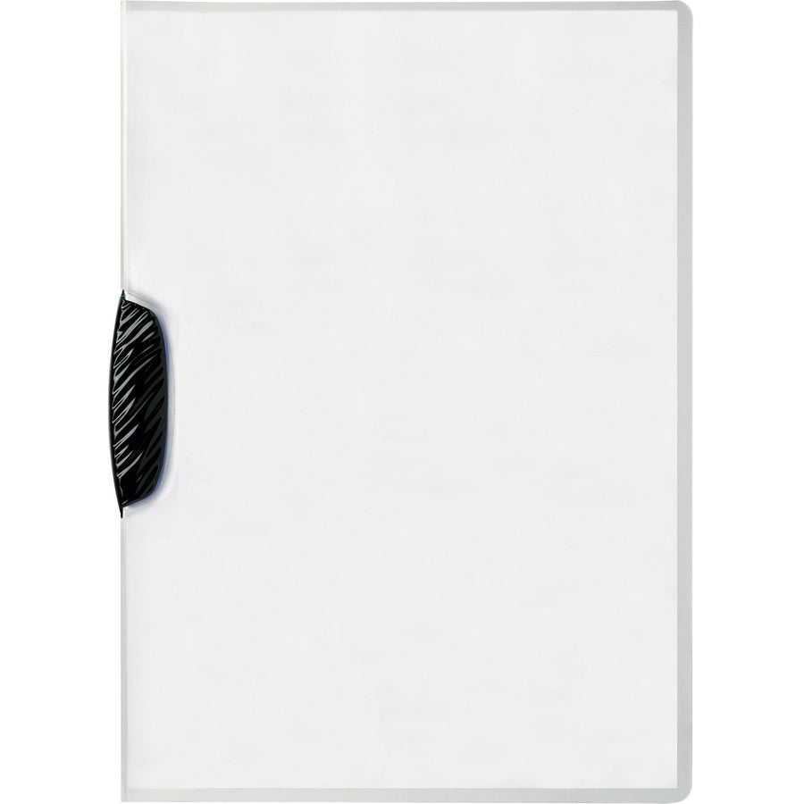 SWINGCLIP Letter Report Cover - 8 1/2" x 11" - 30 Sheets Capacity - Polypropylene - Clear - Wear Resistant - 25 / Box